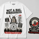 Cockroach Janta Party sticker T-Shirt